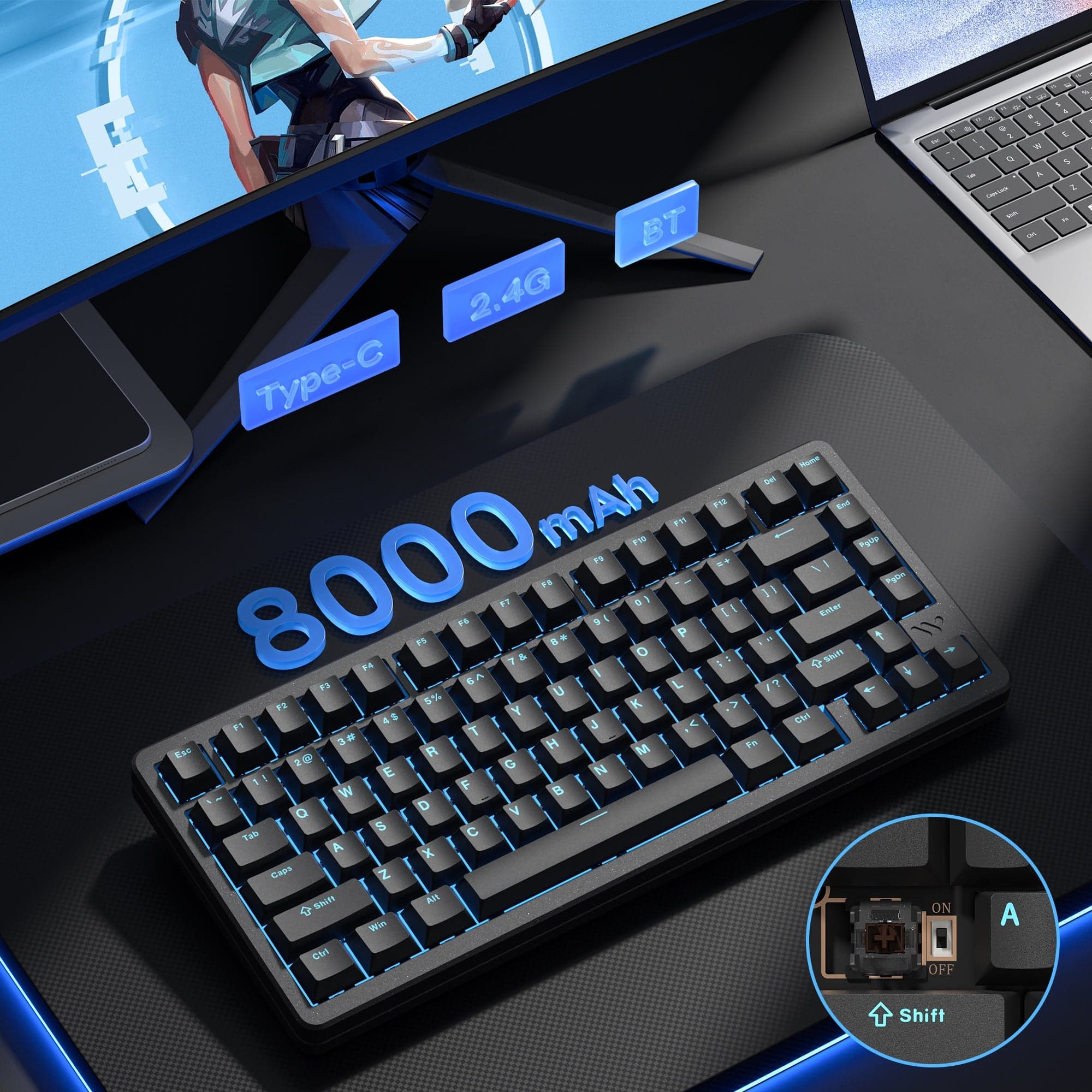 Womier SK75 TMR Magnetic Switch Aluminium Keyboard