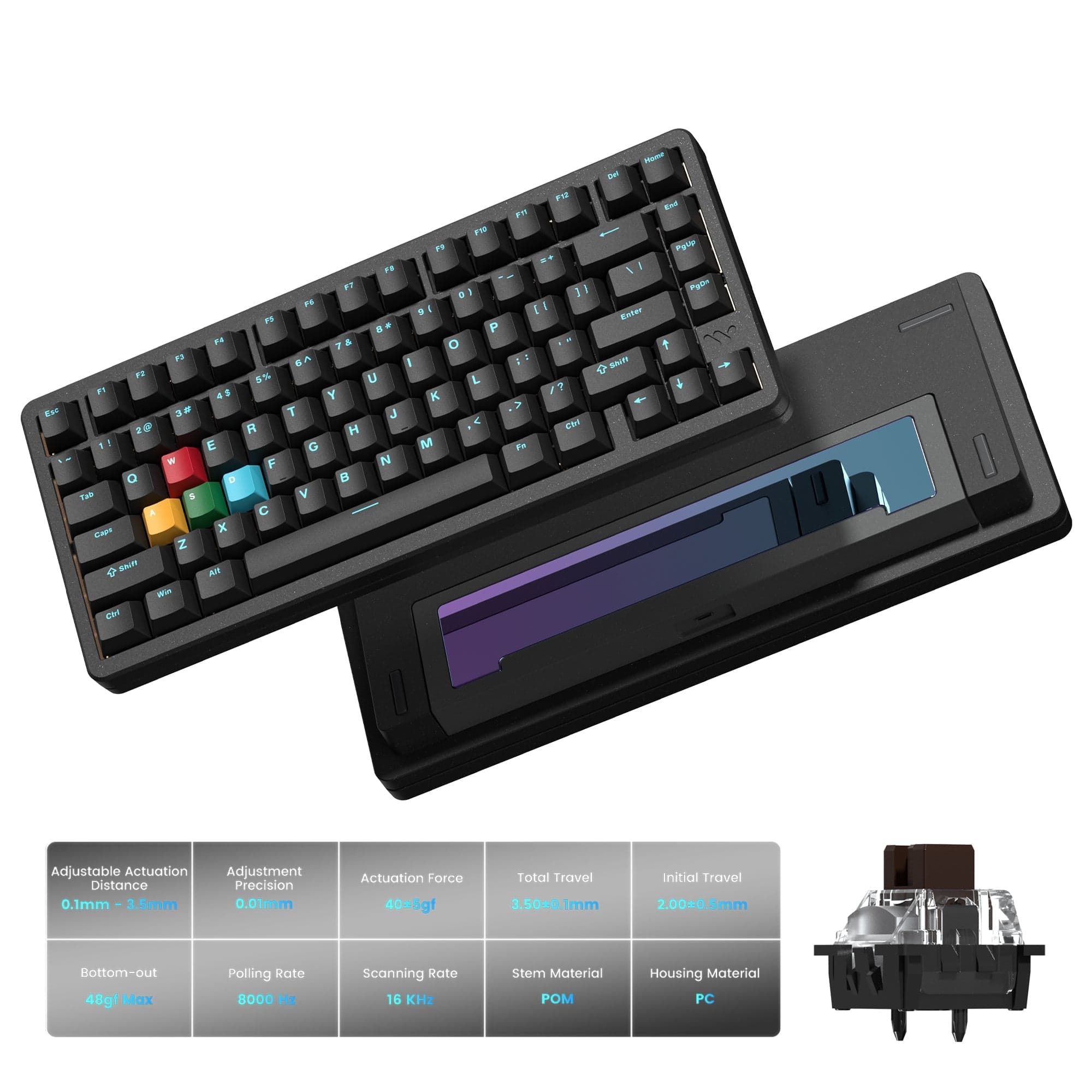 Womier SK75 TMR Magnetic Switch Aluminium Keyboard
