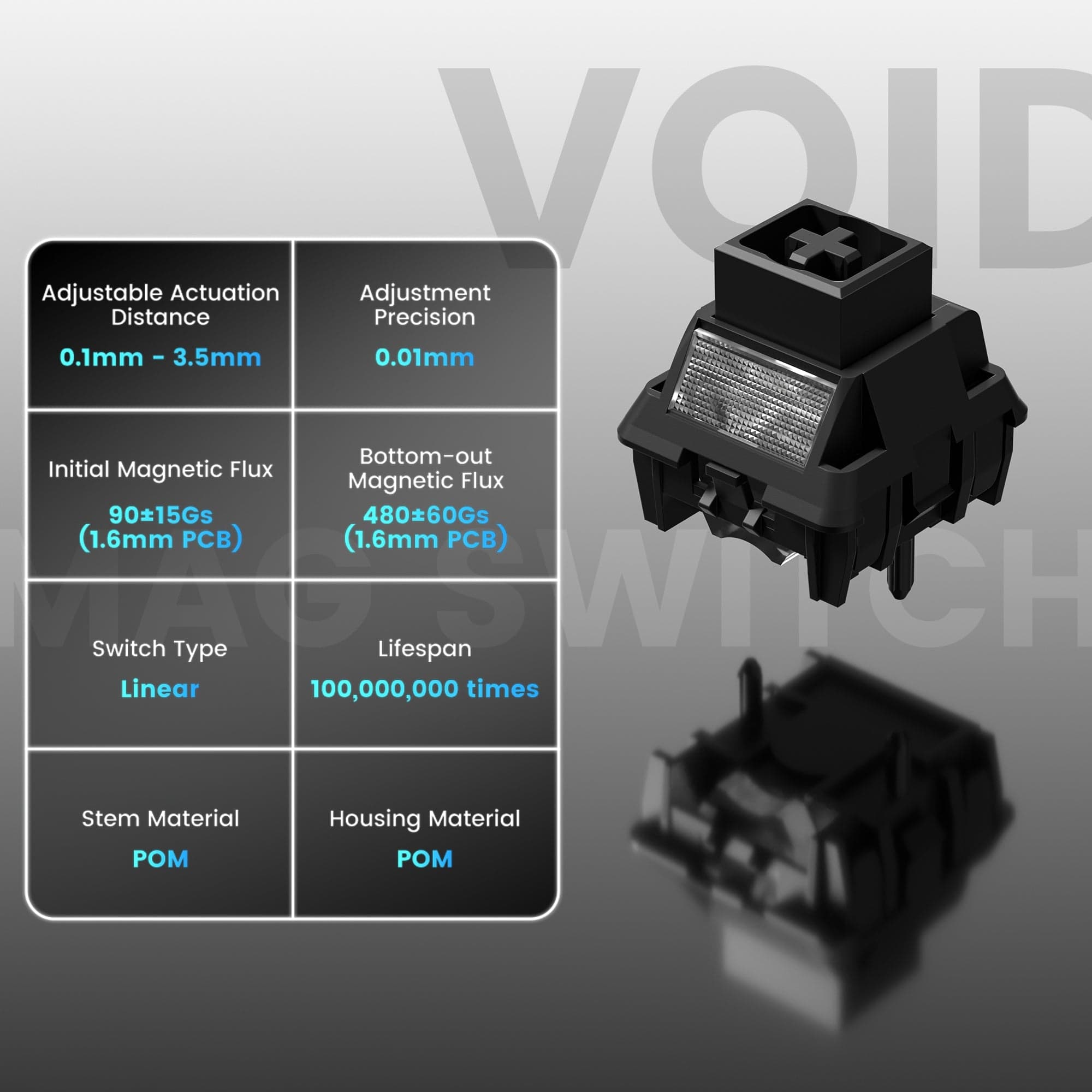 Womier SK75 TMR Magnetic Switch Aluminium Keyboard