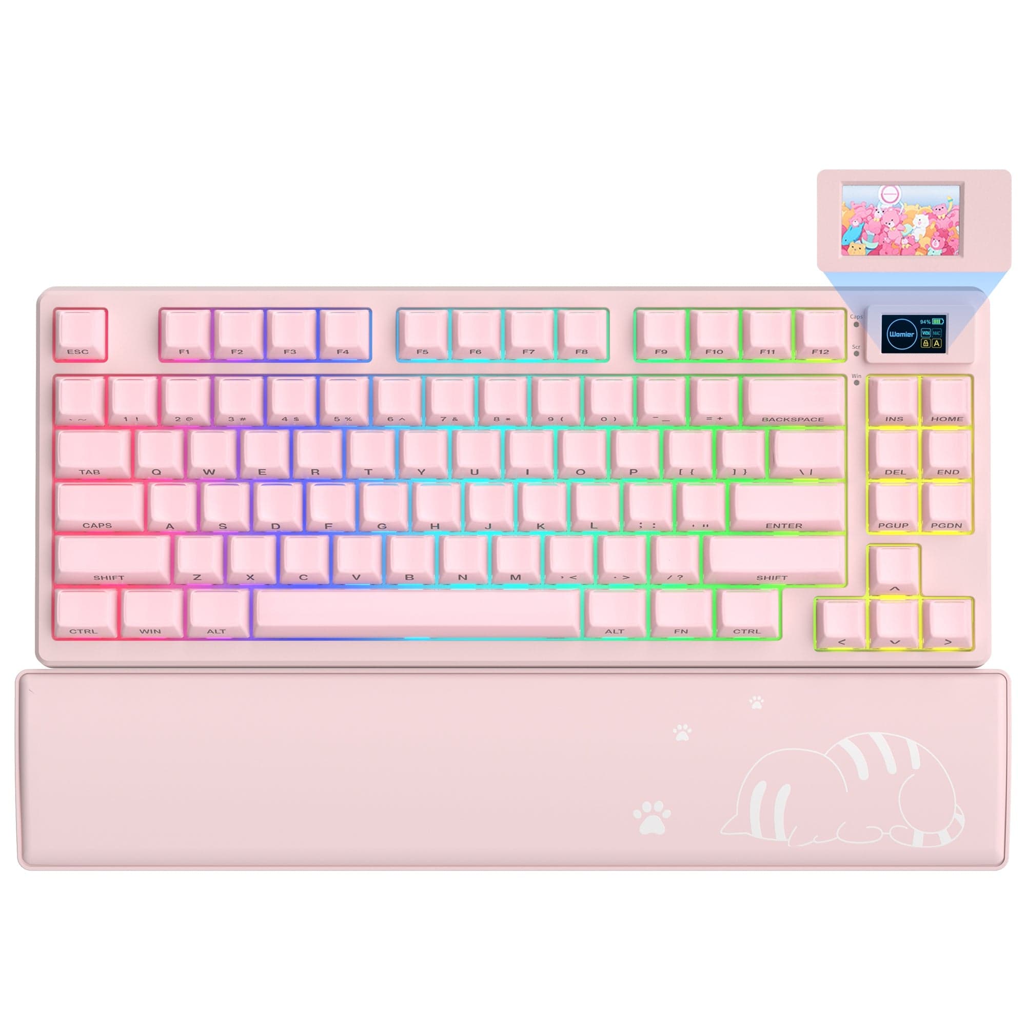 Womier SK80 Pro Themed Wireless Keyboard with Display