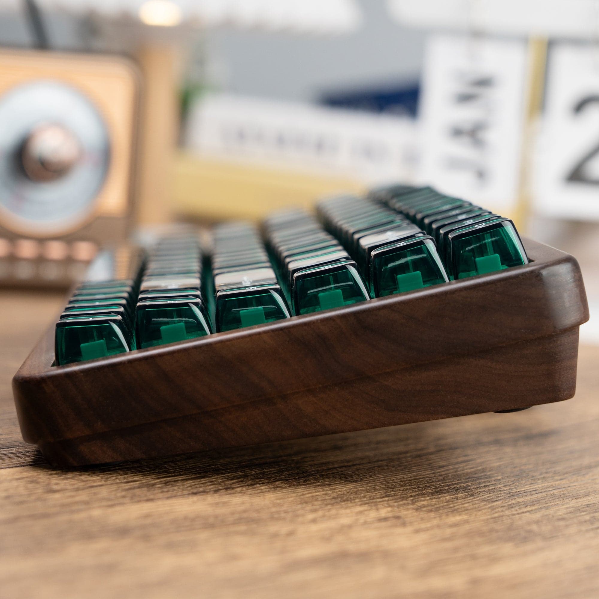 Womier WD75 Walnut Wood Wireless Mechanical Keyboard