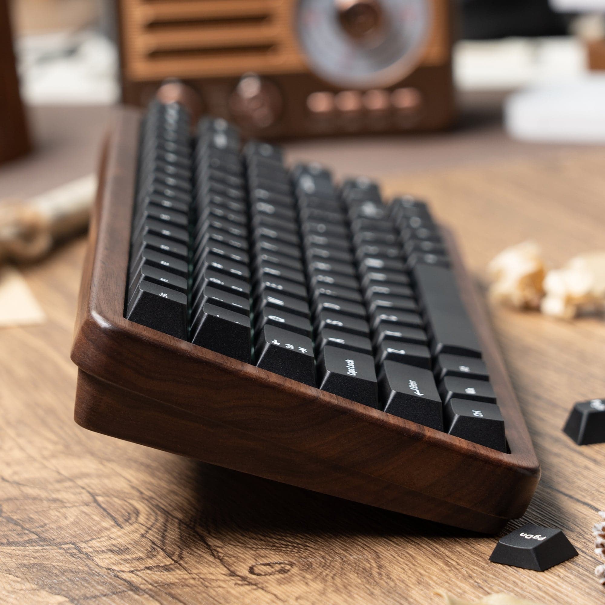 Womier WD75 Walnut Wood Wireless Mechanical Keyboard